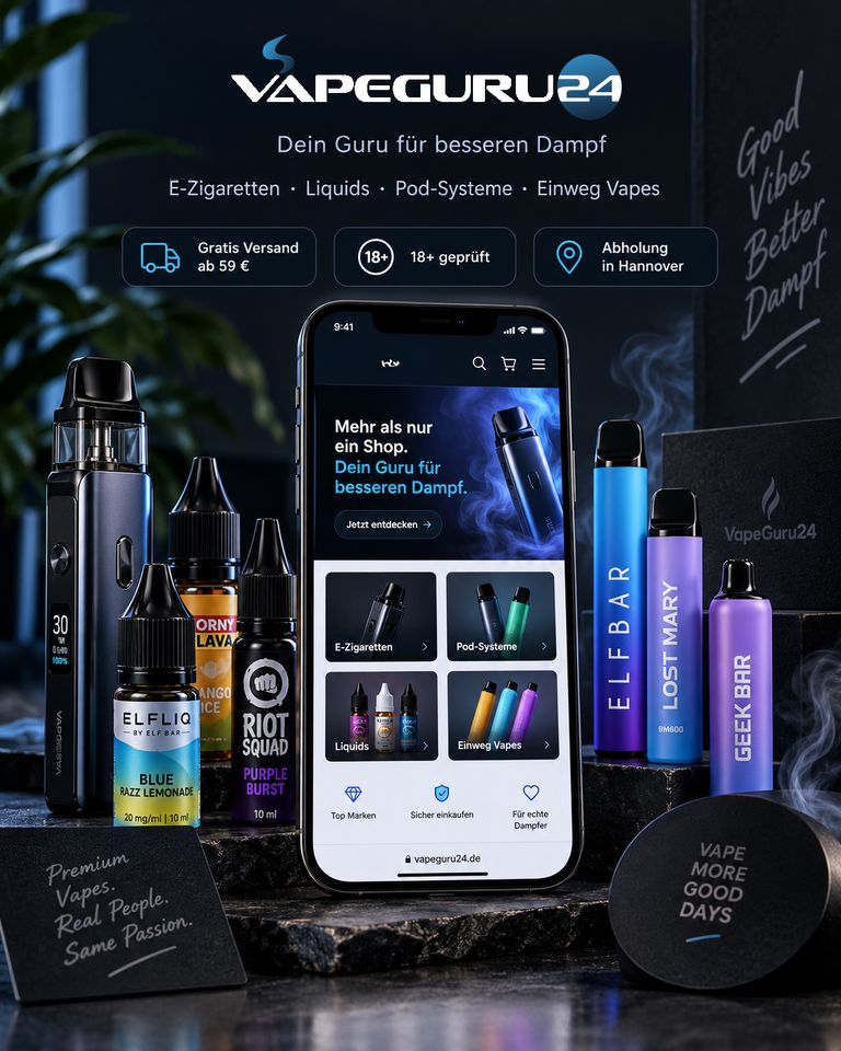 VapeGuru24 ecommerce - Onlineshop