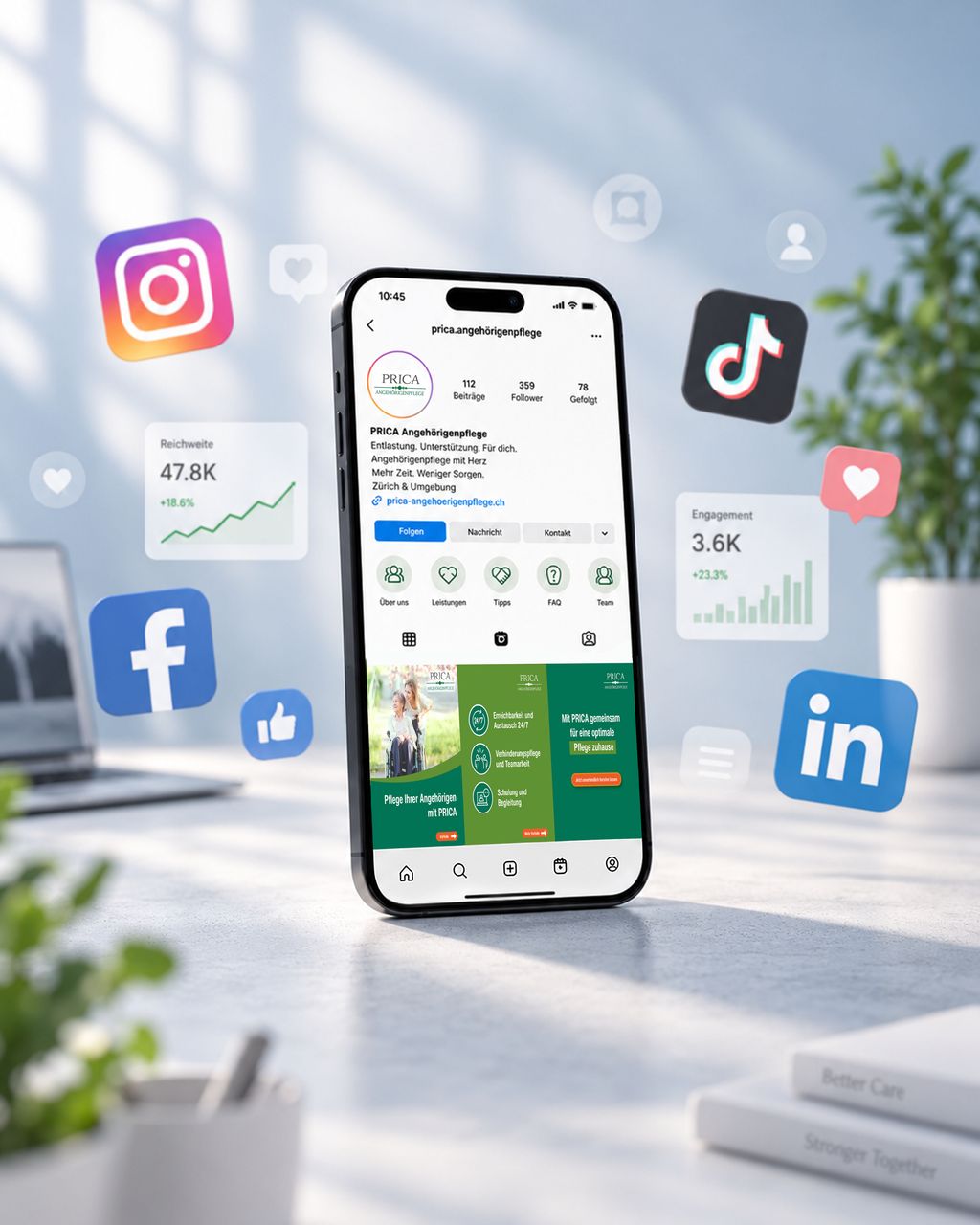 Social Media Account aufbauen